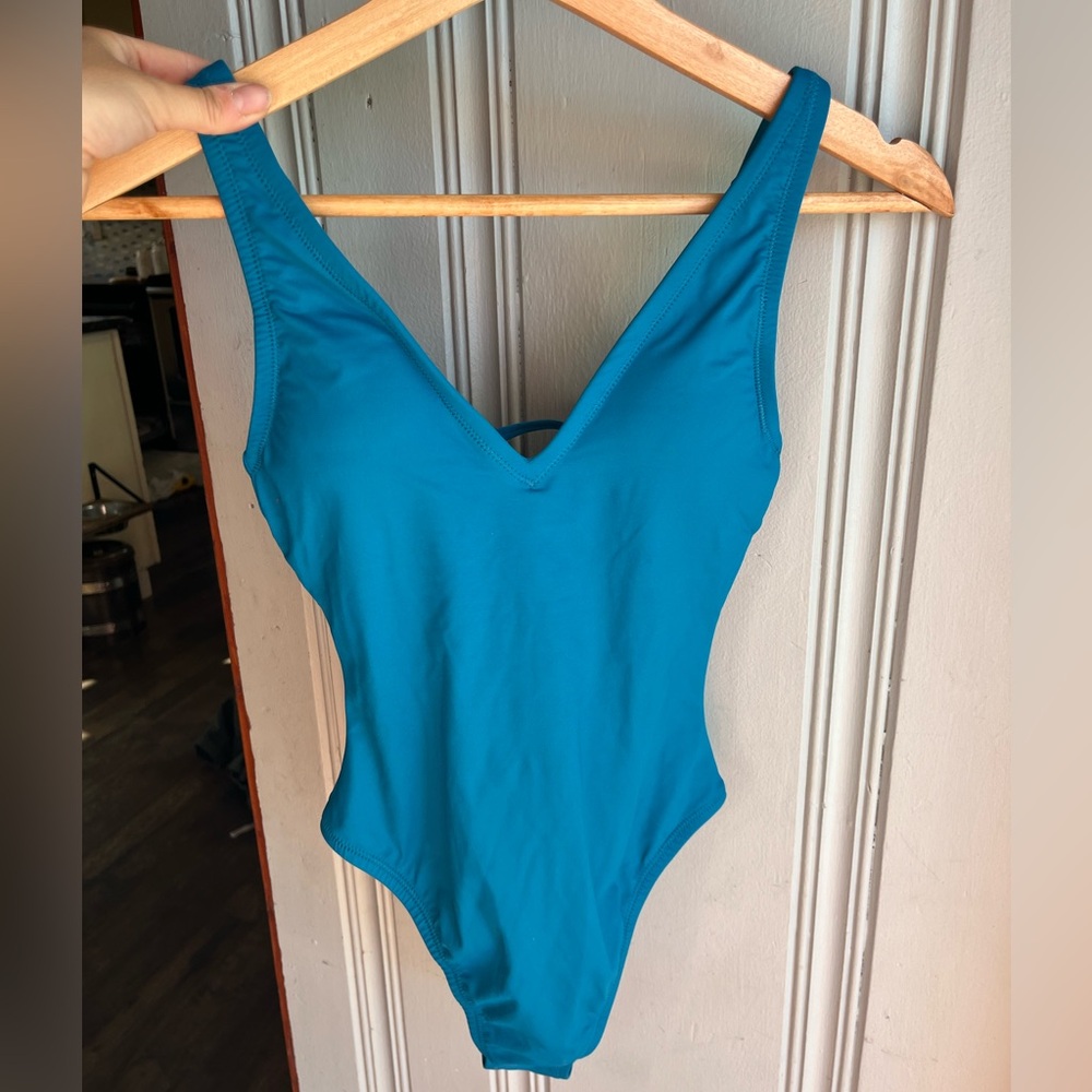 XS Shade & Shore Blue One Piece Swimsuit NWT